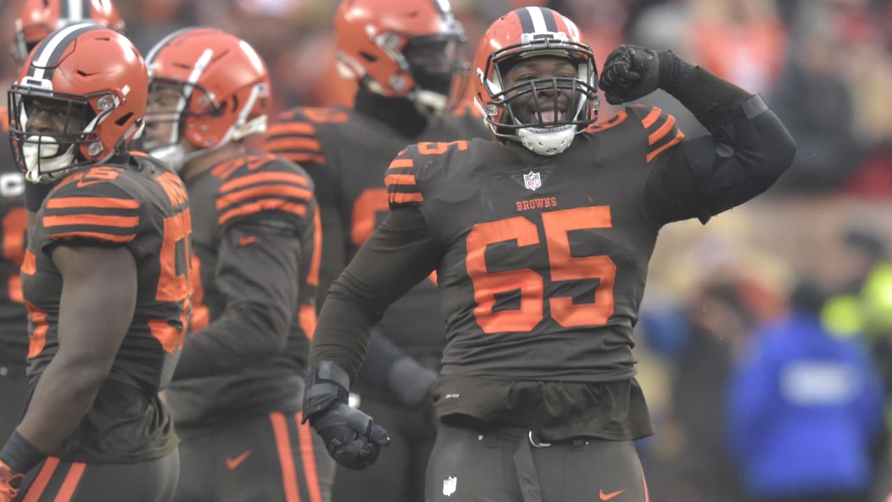 Larry Ogunjobi Signed Browns 16x20 Photo (JSA)