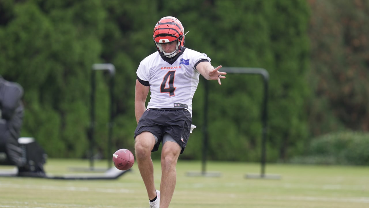 Bengals' Drue Chrisman returns to training camp after 'freak thing.'