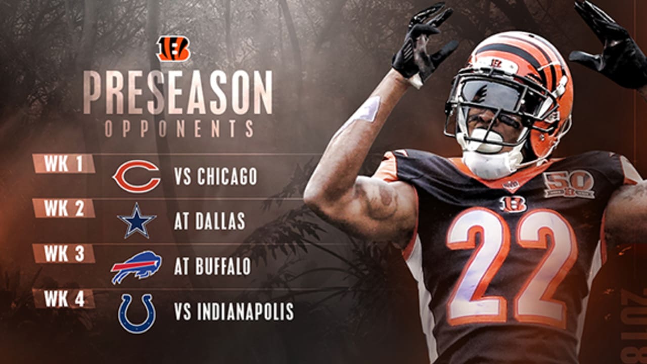 Bengals 2018 preseason schedule features national TV date for ninth time in  years