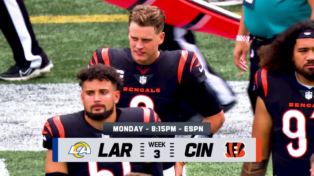 How to Stream the Monday Night Football Rams vs. Bengals Game Live - Week 3