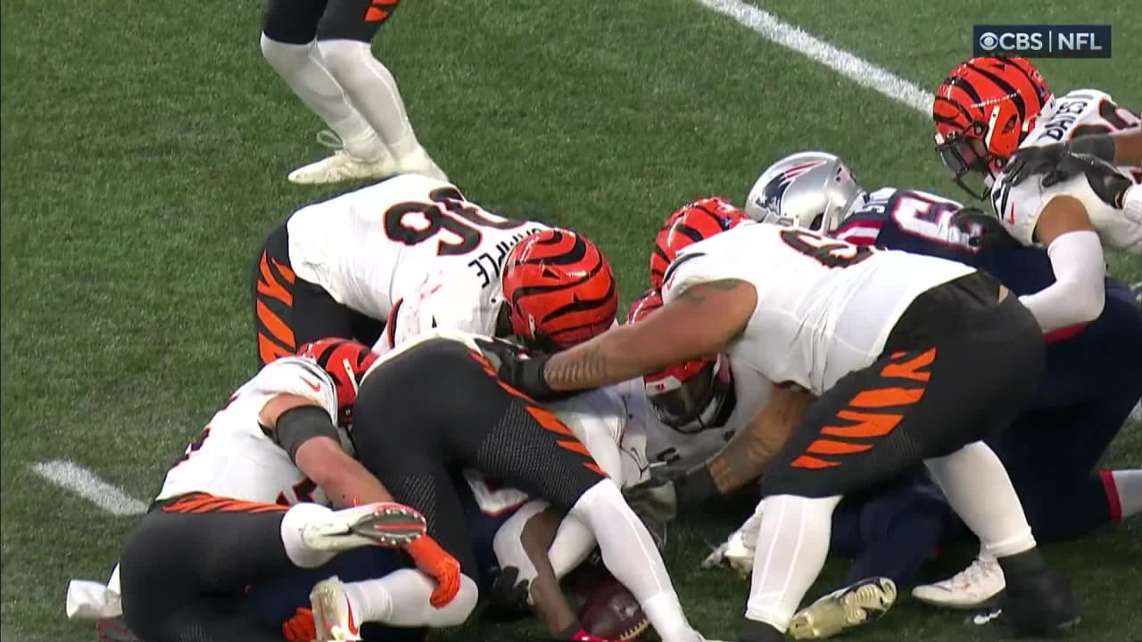 Photo: Bengals Vonn Bell celebrates recovering fumble - KYP20230108022 