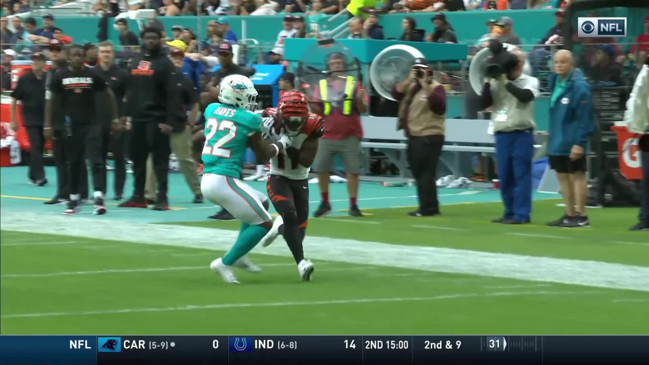 Bengals scored 23 4th quarter points, but lost 38-35 in overtime to the  Dolphins