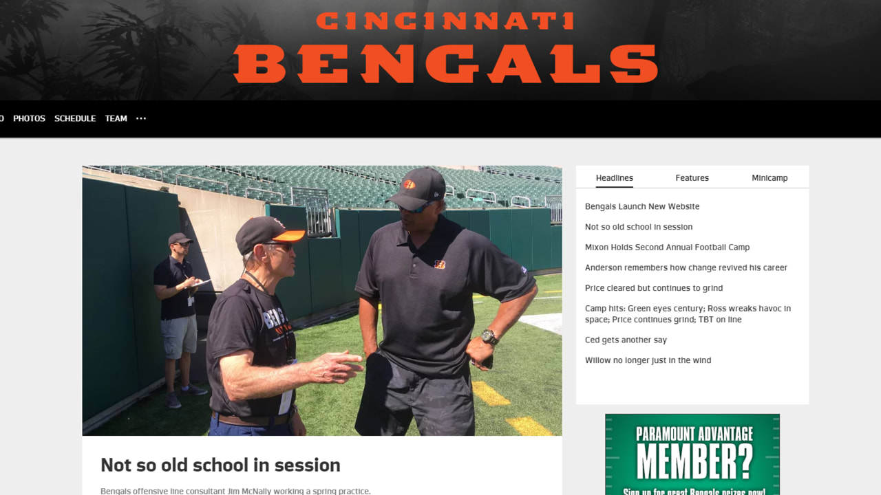 Bengals Launch New Website