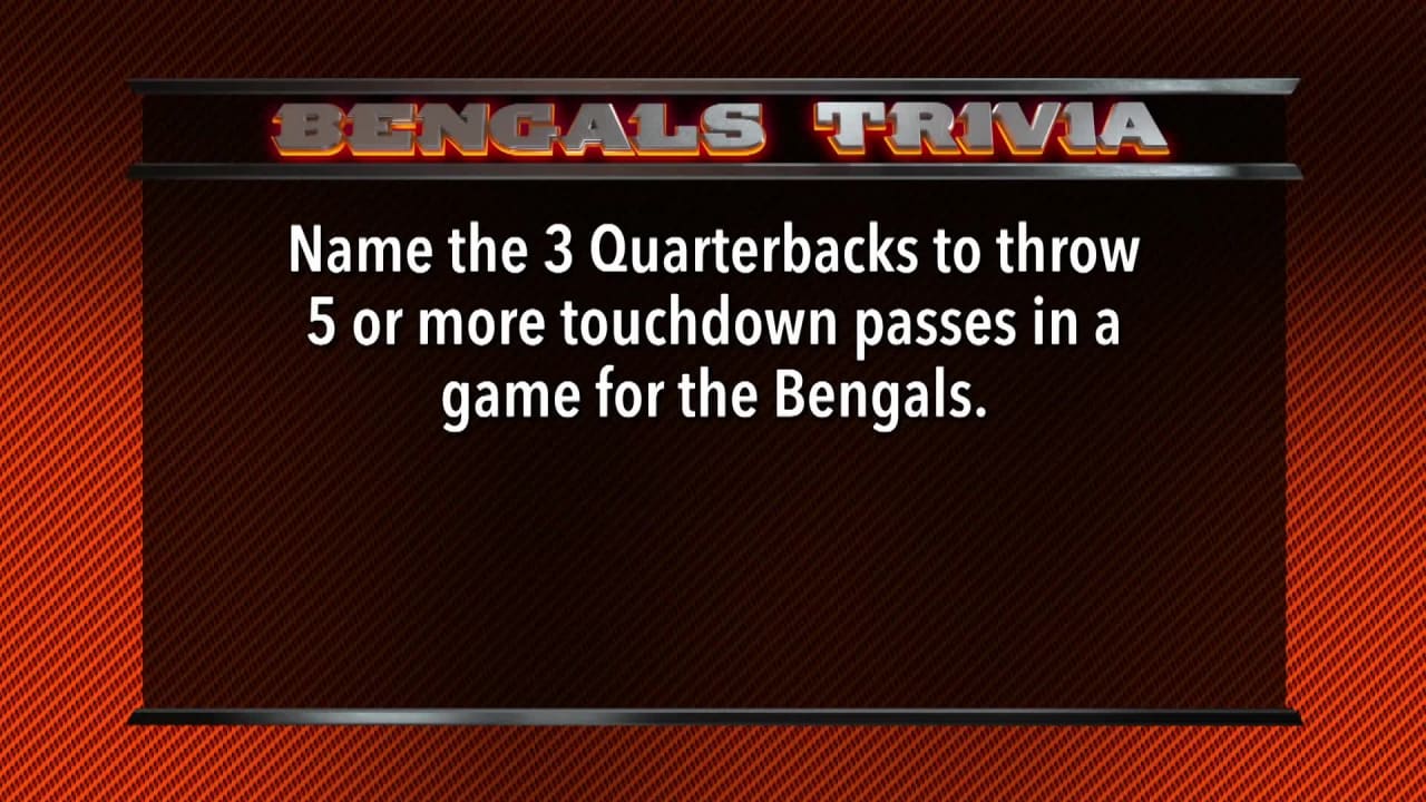 Bengals Trivia Week 13