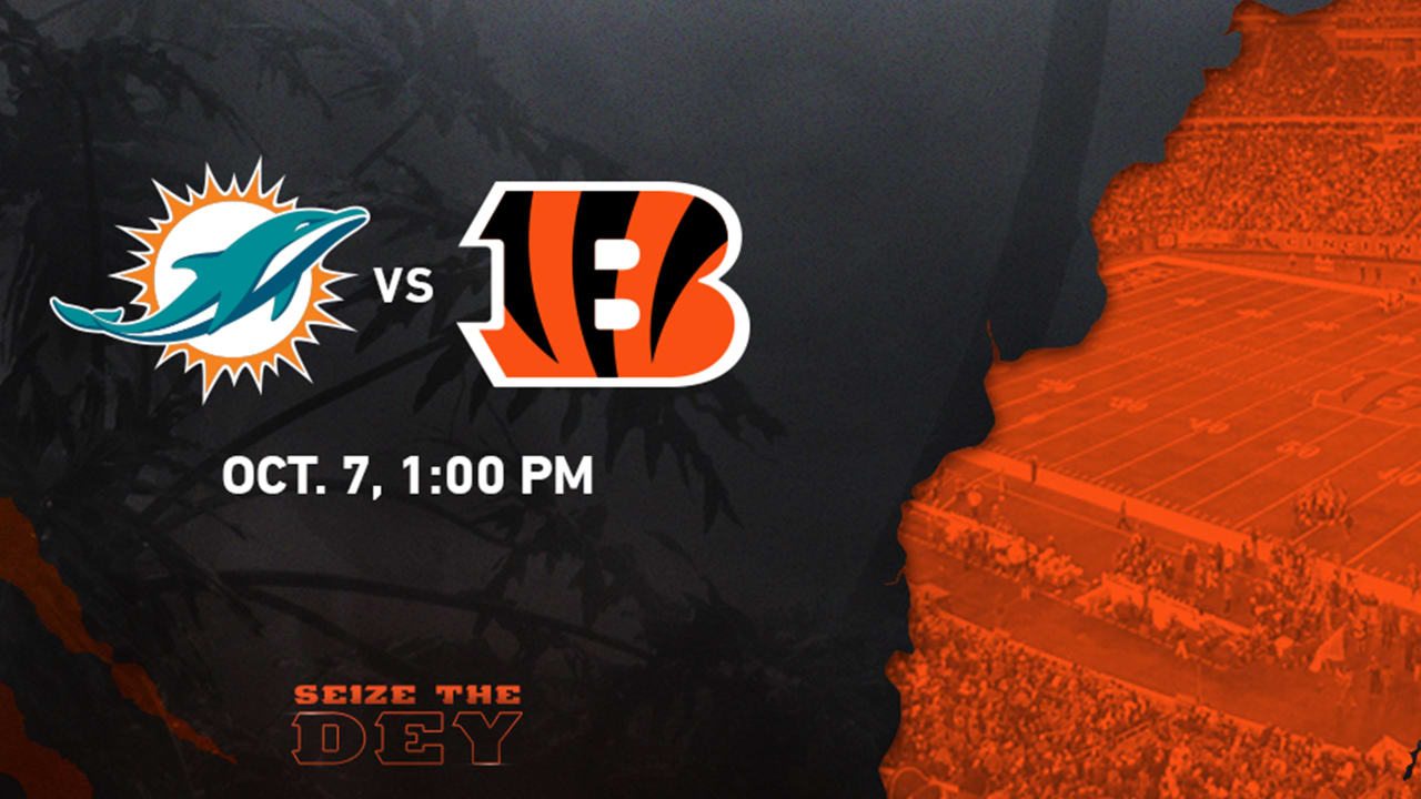 Game Day Info Dolphins at Bengals