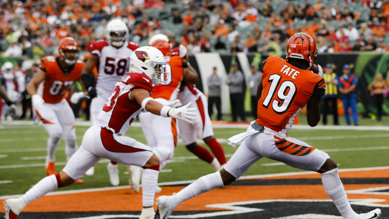 Cincinnati Bengals safety Larry Brooks (40) walks off the field