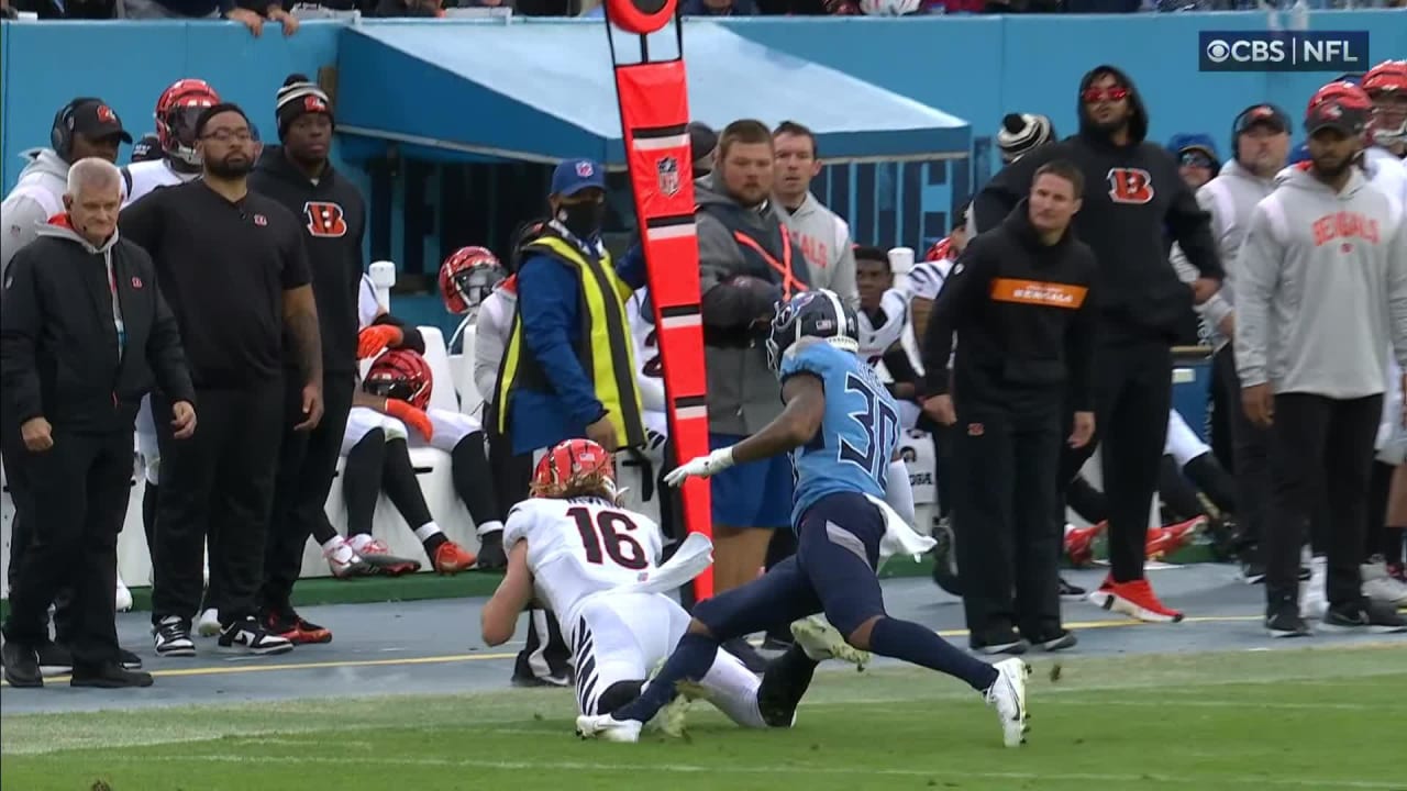 Trenton Irwin of the Cincinnati Bengals makes a catch during an