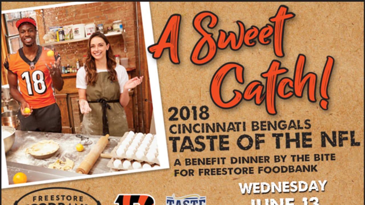 Taste of the Bengals – Freestore Foodbank – Freestore Foodbank in  partnership with the Cincinnati Bengals, hosts a dinner by the bite event  with local restaurants. This hometown celebration brings fans, players