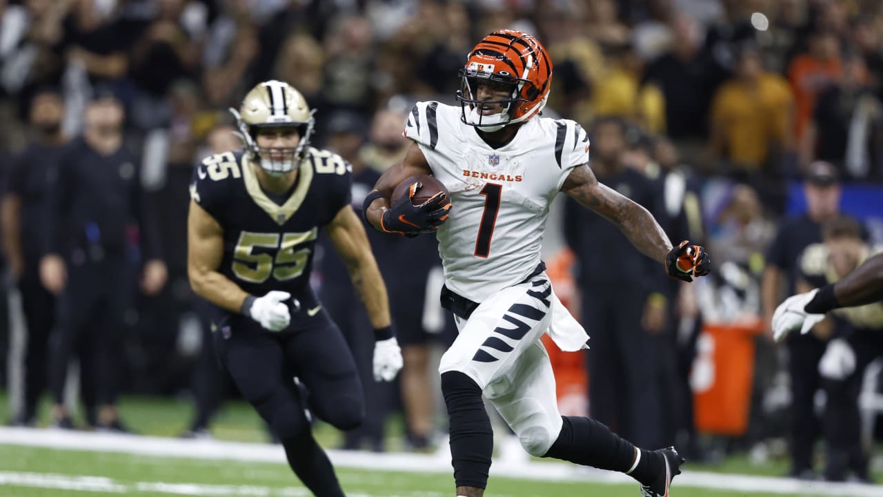 Bengals QB Joe Burrow sports Ja'Marr Chase throwback jersey ahead of Bengals  vs. Saints 