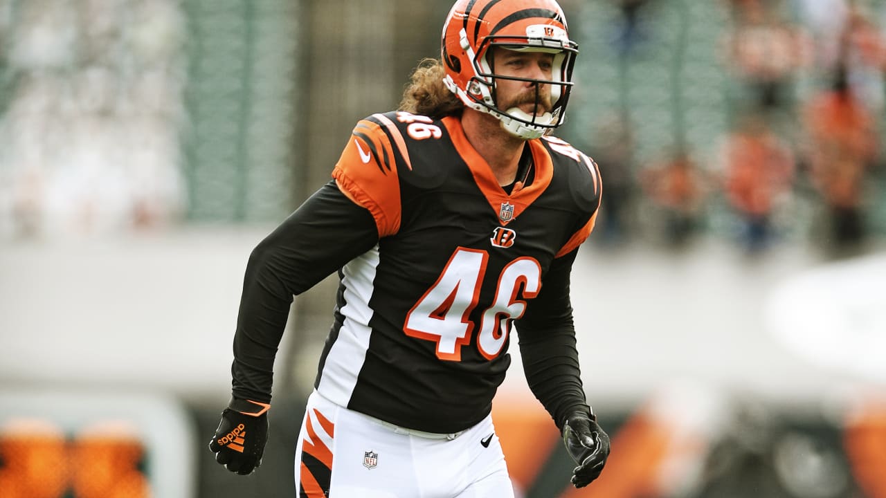 Cincinnati Bengals long snapper Clark Harris (46) and Cincinnati