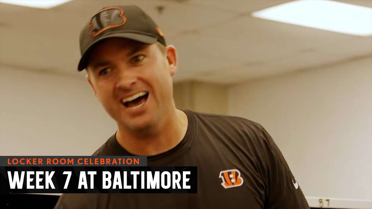 WATCH: Bengals celebrate MNF victory over Rams in locker room