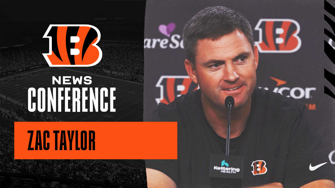 Cincinnati Bengals head coach Zac Taylor gives final press conference of  training camp