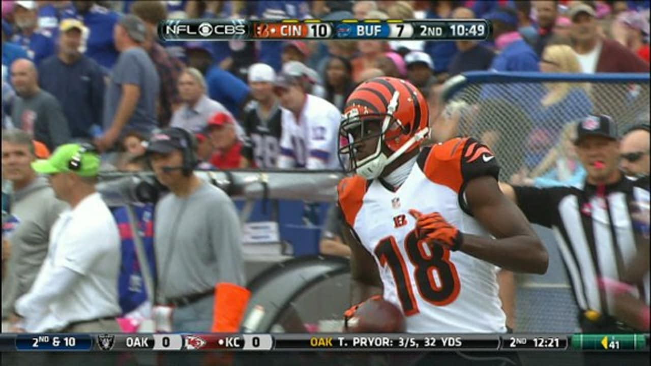 Bengals wide receiver A.J. Green 54yard reception