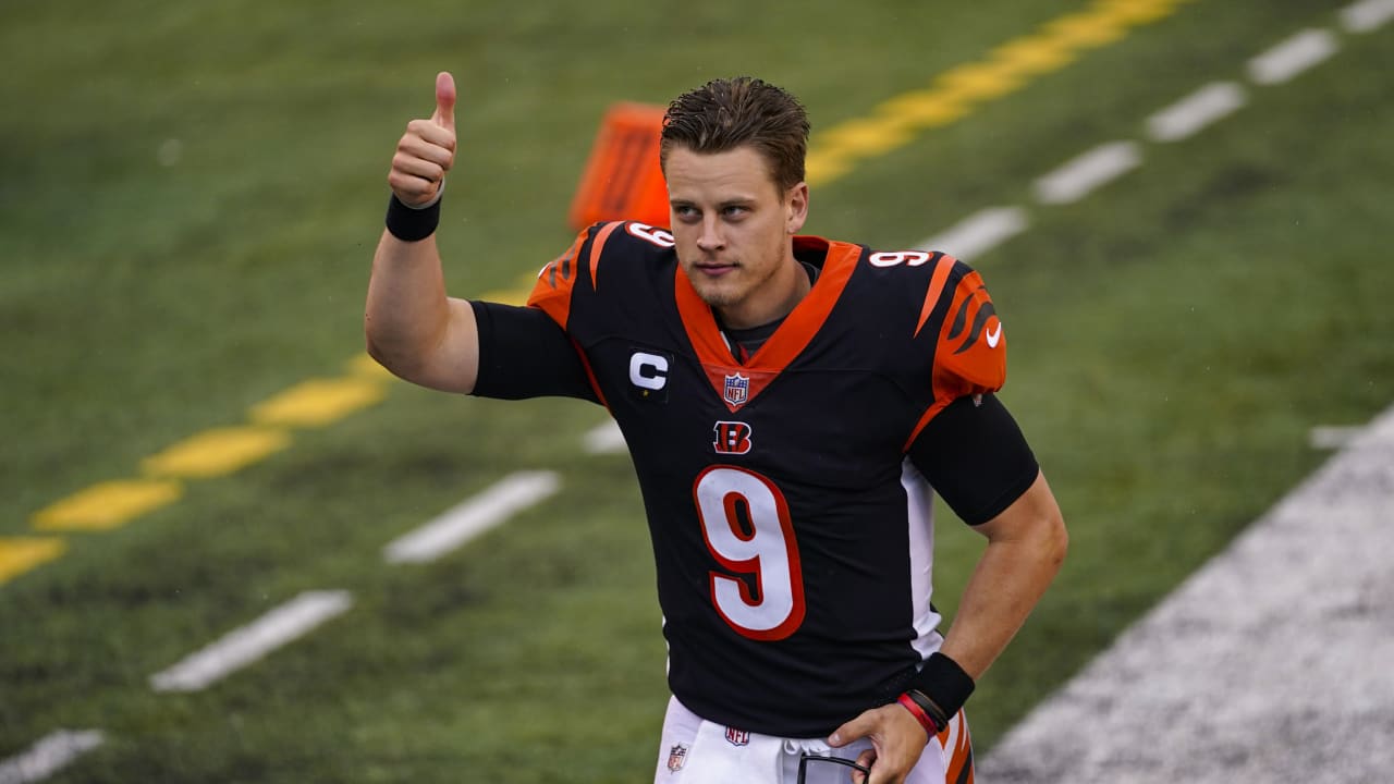 Cincinnati Bengals quarterback Joe Burrow earned his first NFL