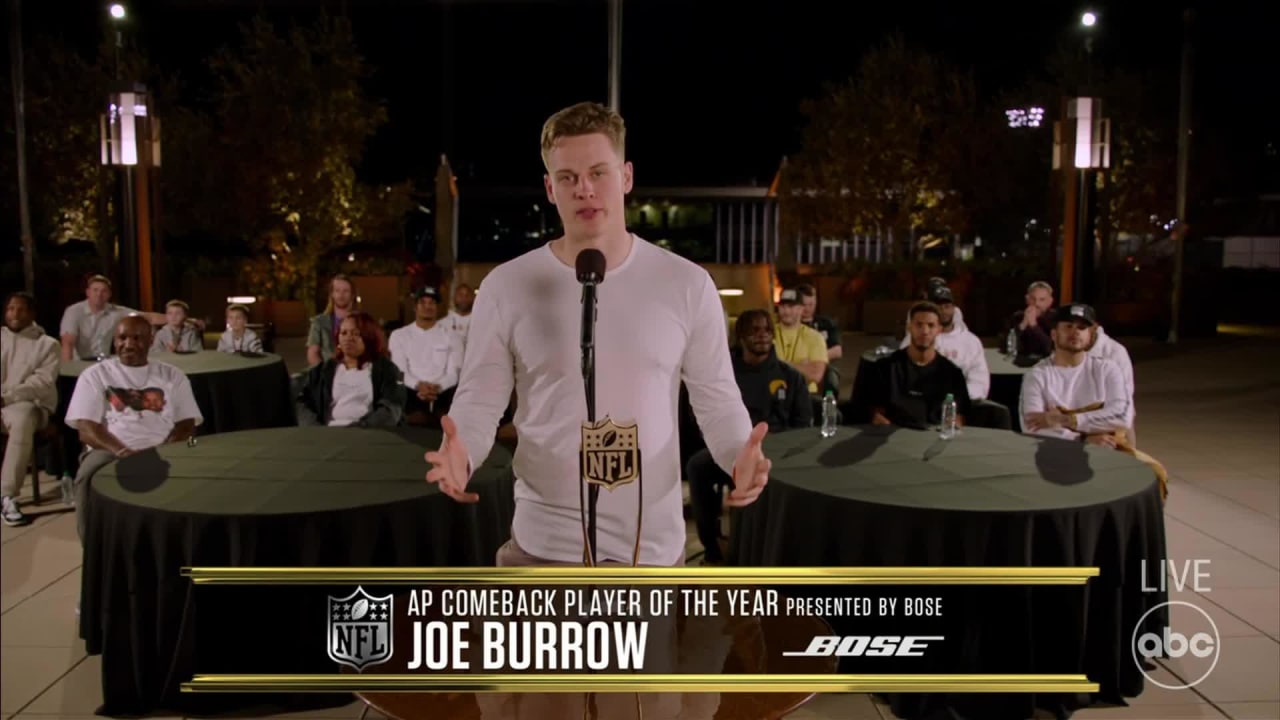 Joe Burrow Wins Comeback Player of the Year