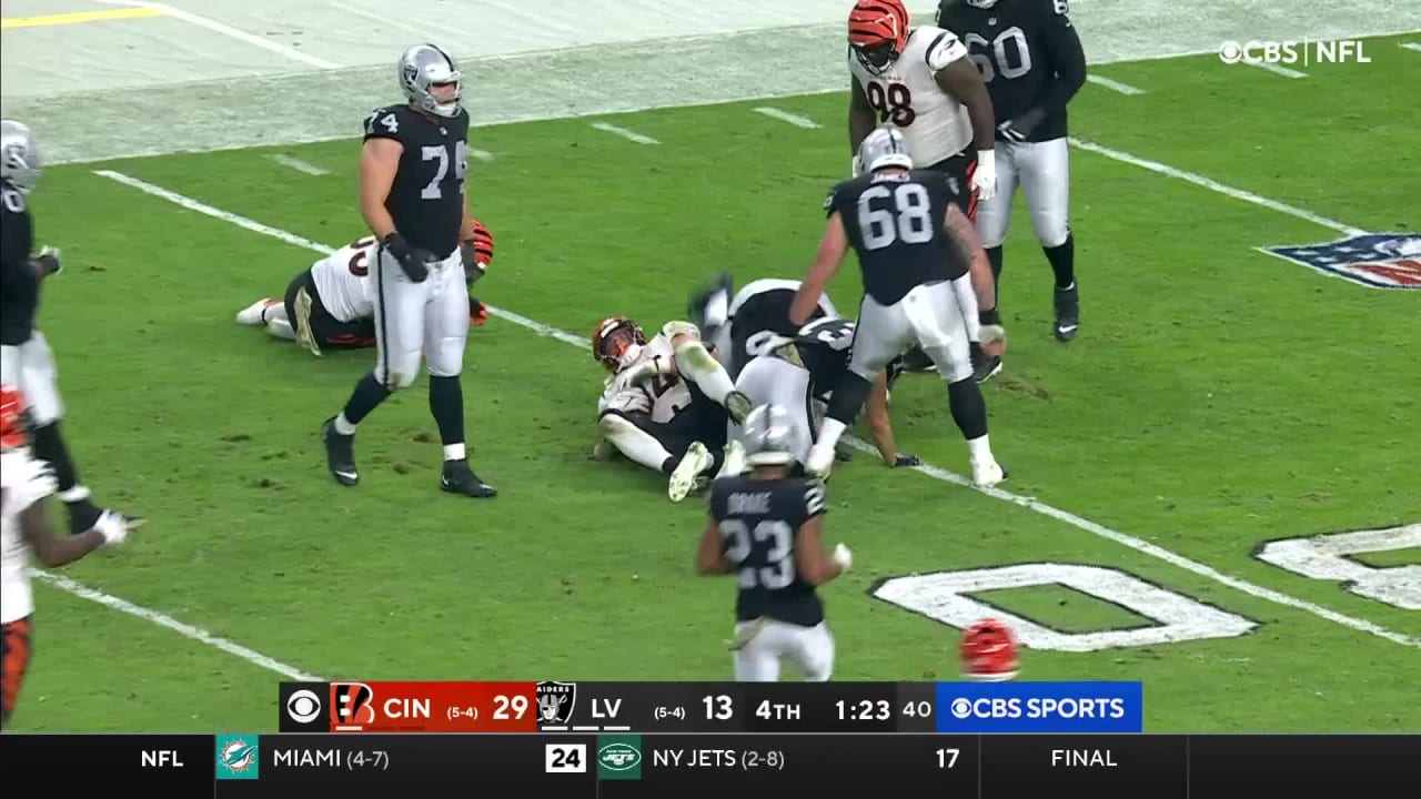 Bengals' Trey Hendrickson Strip Sacks Raiders' Derek Carr For Turnover – NBC  7 San Diego