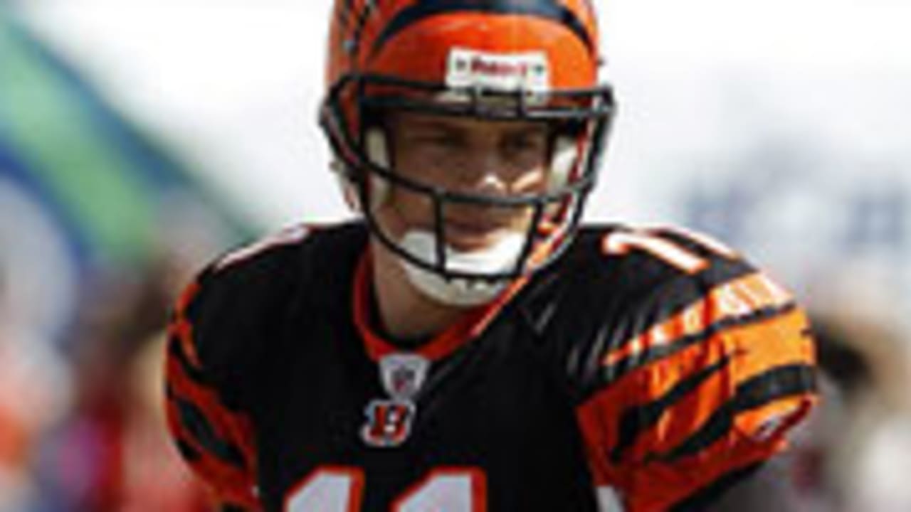 Cincinnati Bengals Ryan Fitzpatrick fumbles the football after