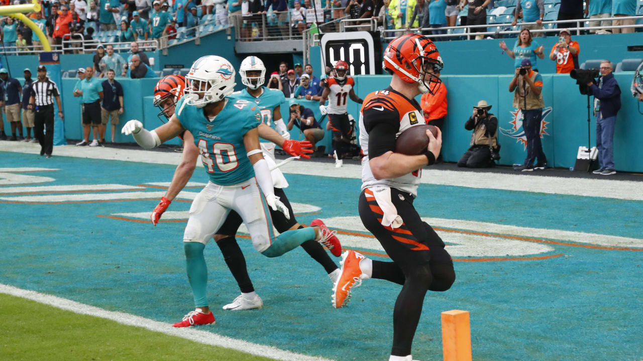 Bengals scored 23 4th quarter points, but lost 38-35 in overtime to the  Dolphins