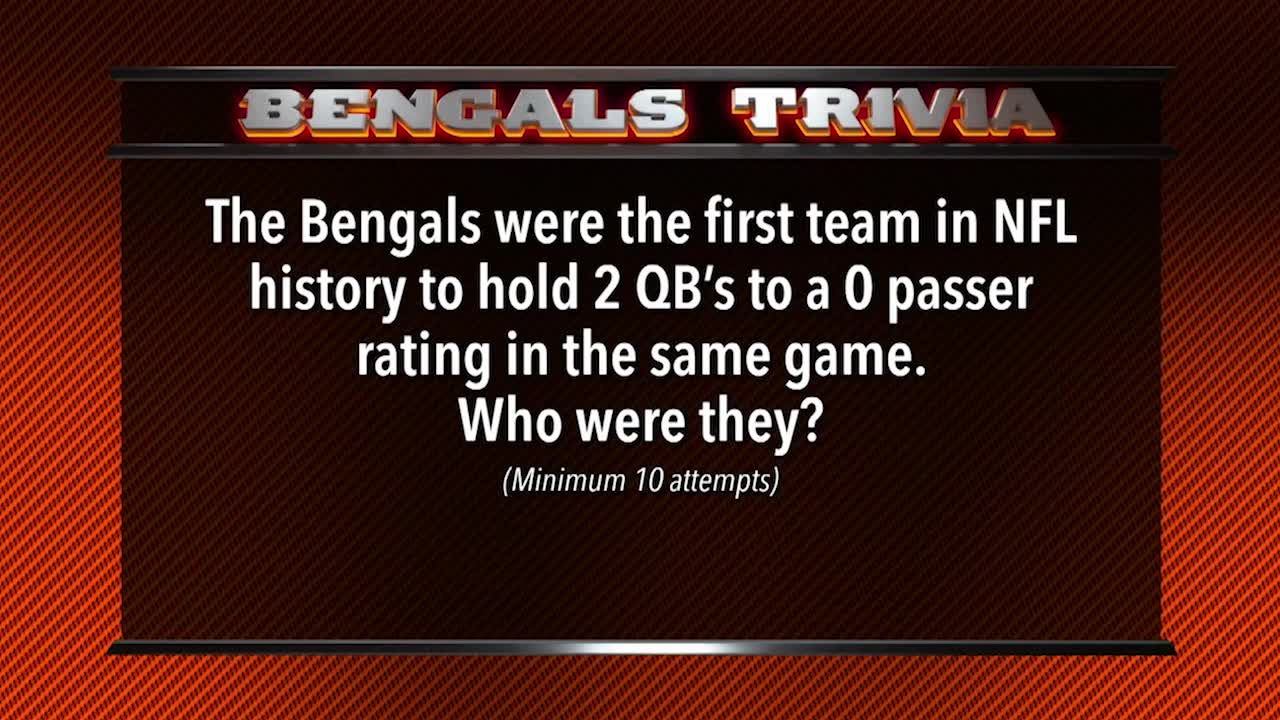 cincinnati bengals trivia