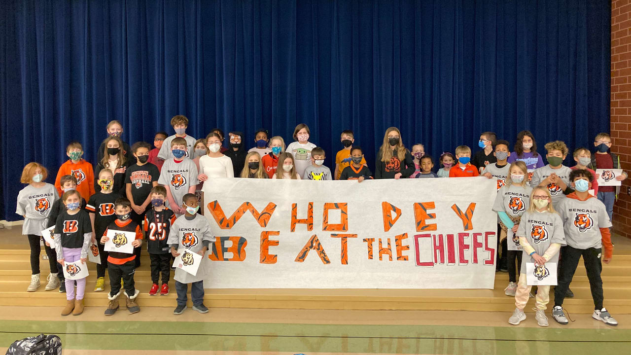 Bengals host pep rally at Woodlawn Elementary