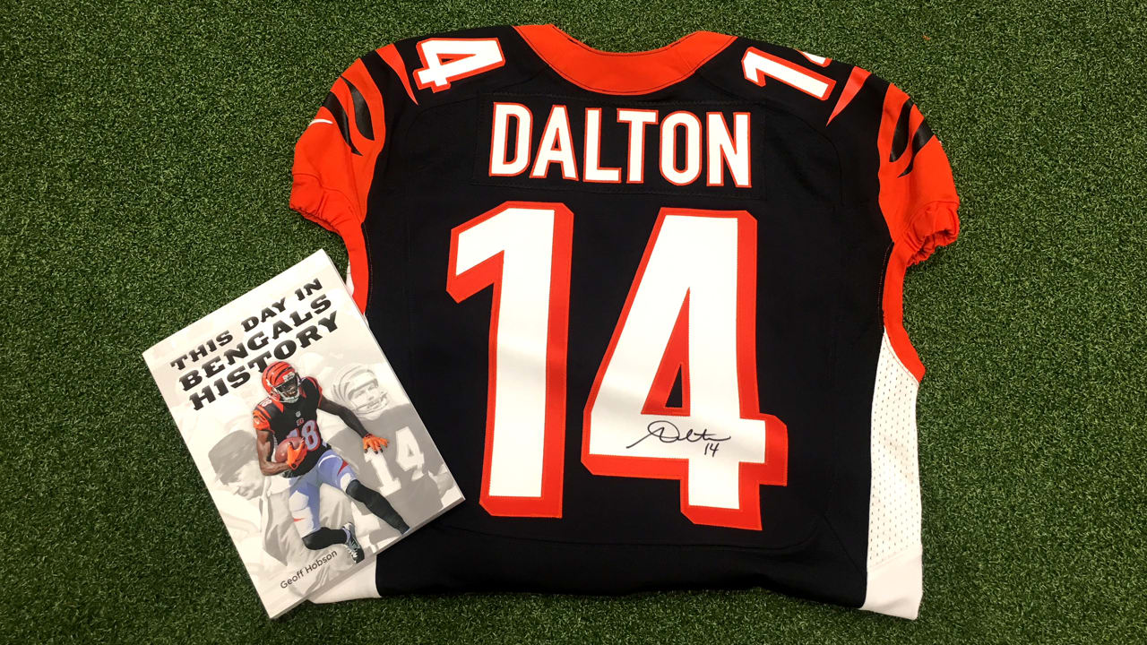 ANDY DALTON AUTOGRAPHED CINCINNATI BENGALS O JERSEY GTSM