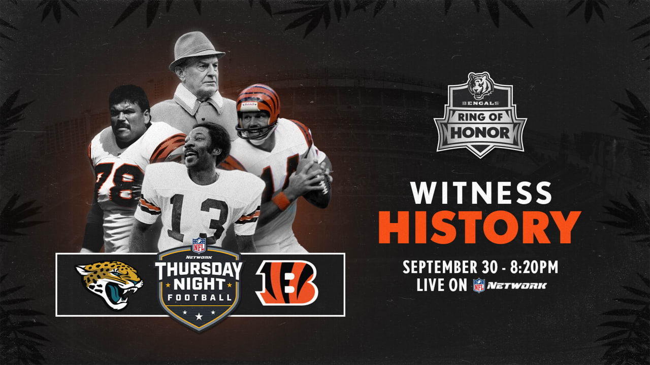 Cincinnati Bengals ring of honor: Thursday Night Football Sept. 30