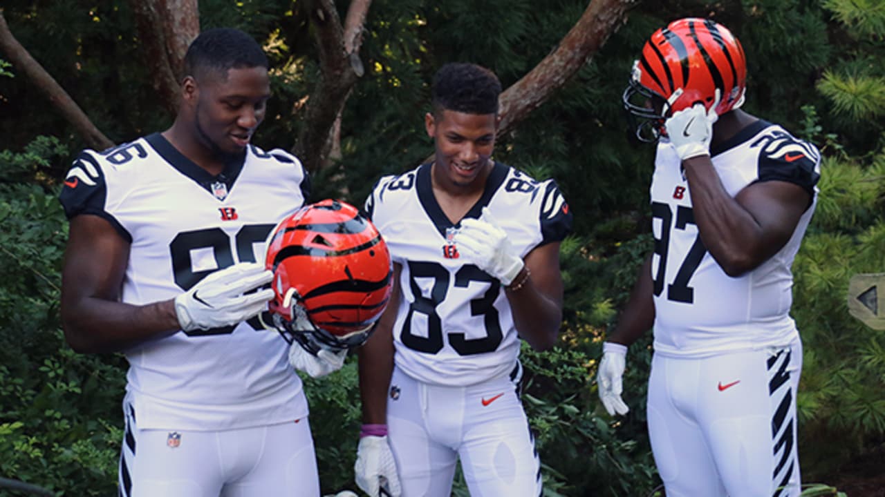 what color is the bengals home jersey