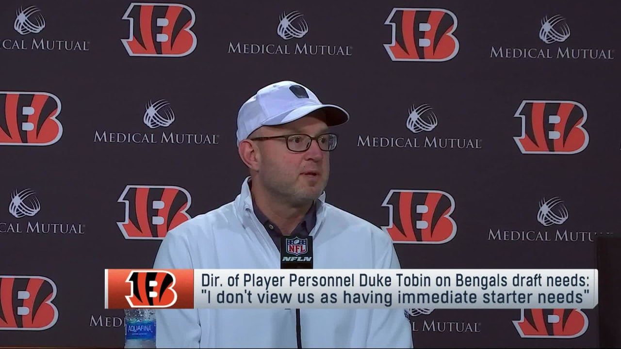 Duke Tobin: ESPN report that Bengals won't trade top pick 'news to me'