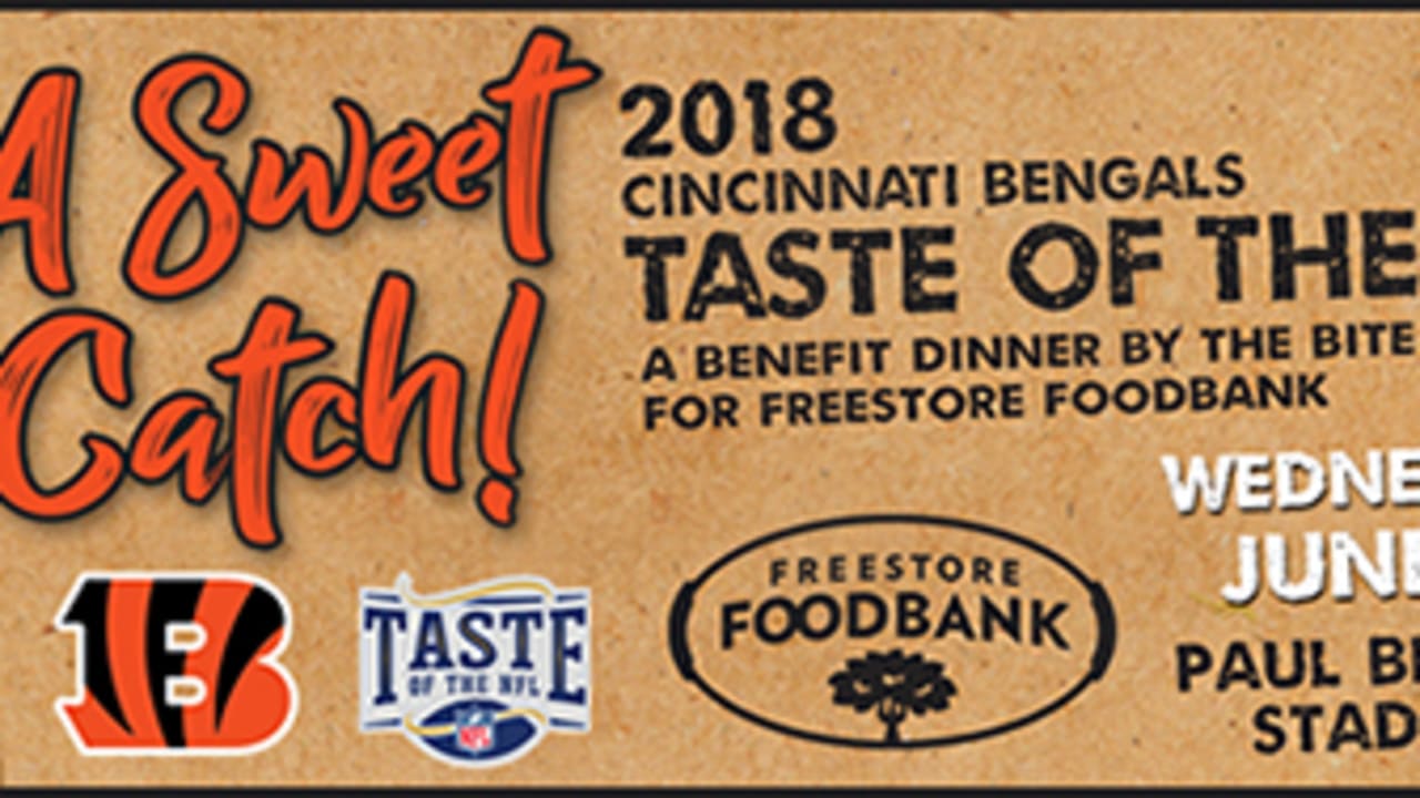 Taste of the Bengals – Freestore Foodbank – Freestore Foodbank in  partnership with the Cincinnati Bengals, hosts a dinner by the bite event  with local restaurants. This hometown celebration brings fans, players