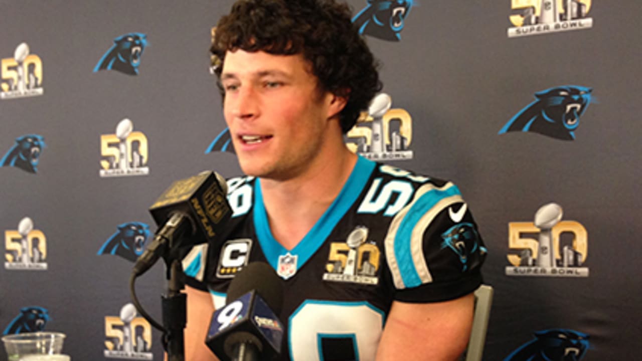 Behind-the-scenes with Luke Kuechly at Media Day