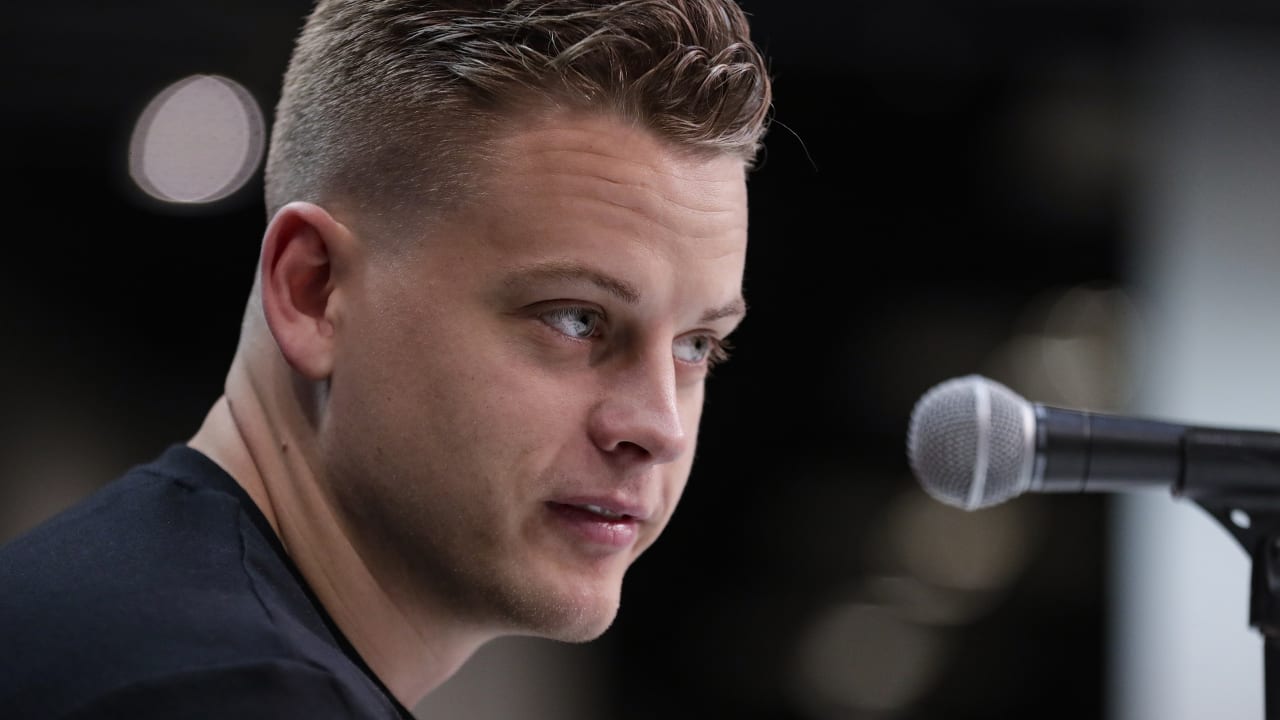 Joe Burrow reps Athens, Ohio with 740 shirt during NFL Draft