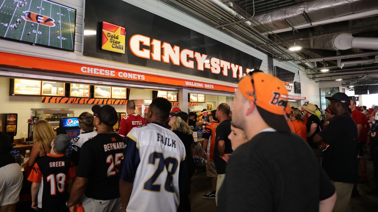 Paul Brown Stadium Concessions Map - Cincinnati Bengals