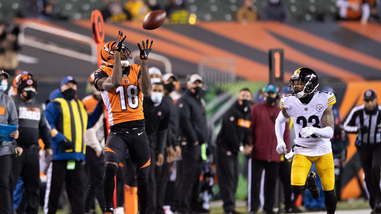 What was A.J. Green doing during this interception?