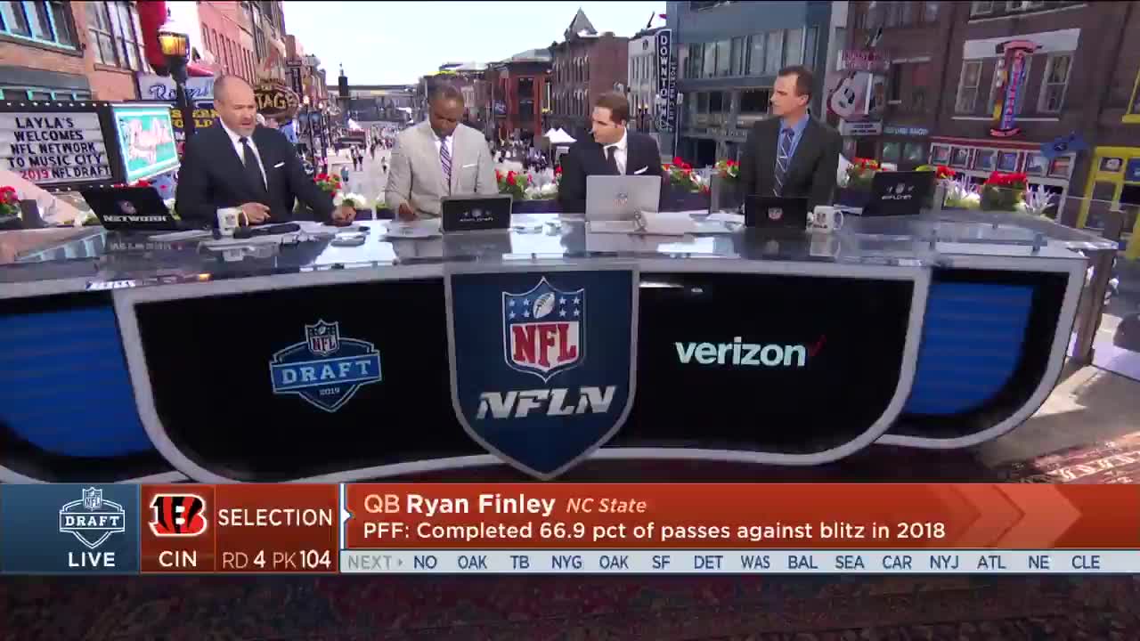 Nfl Network Insider Ian Rapoport Explains Why Cincinnati Bengals Traded Up For Nc State Quarterback Ryan Finley