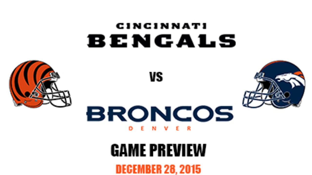 when do the bengals play the broncos