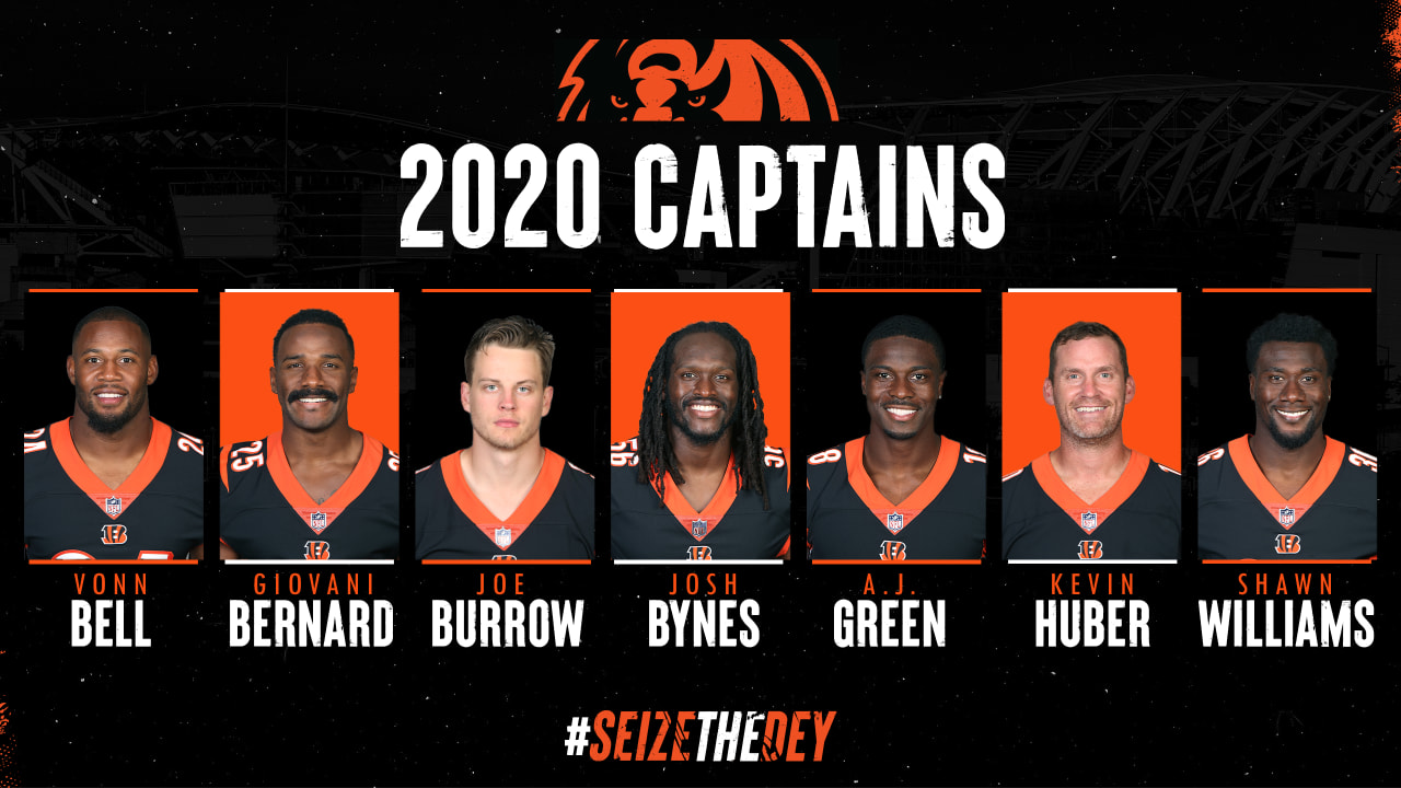 Cincinnati Bengals quarterback Joe Burrow among the Bengals seven captains  for 2020