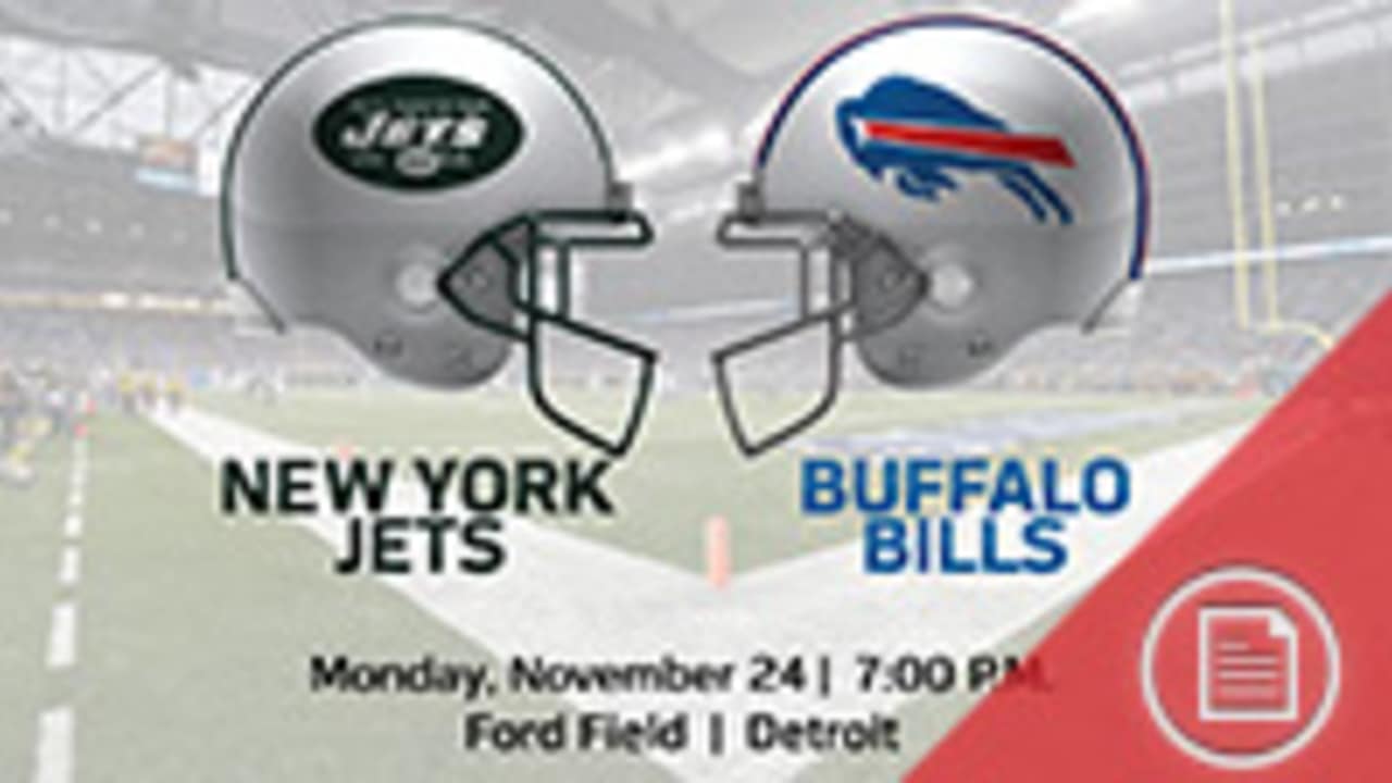 11/24/96 JETS/BILLS FOOTBALL TICKET STUB