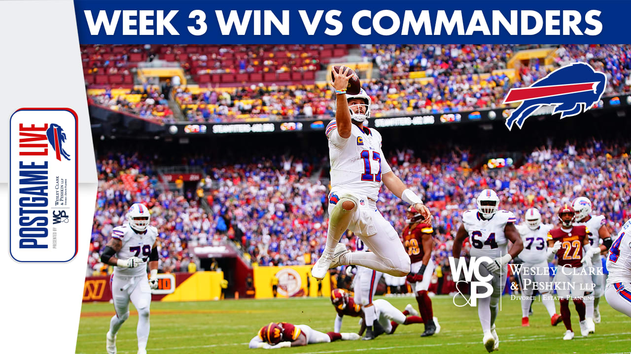 How to Stream the Commanders vs. Bills Game Live - Week 3