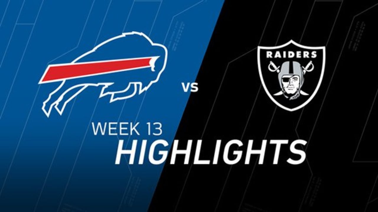 Week 13 Bills vs. Raiders highlights