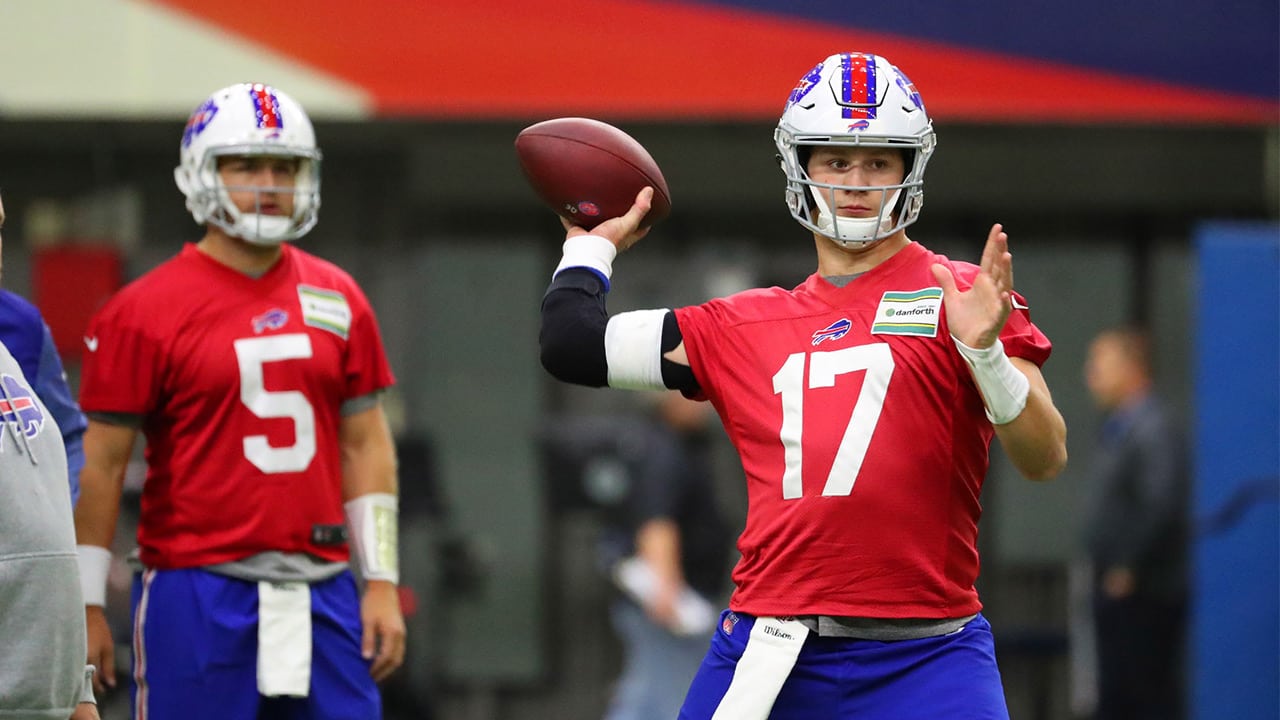 Buffalo Bills rookie quarterback Josh Allen resumes throwing over