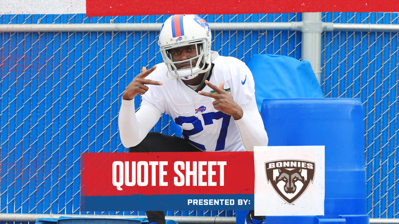 Quote Sheet | Bills putting in extra work ahead of Denver
