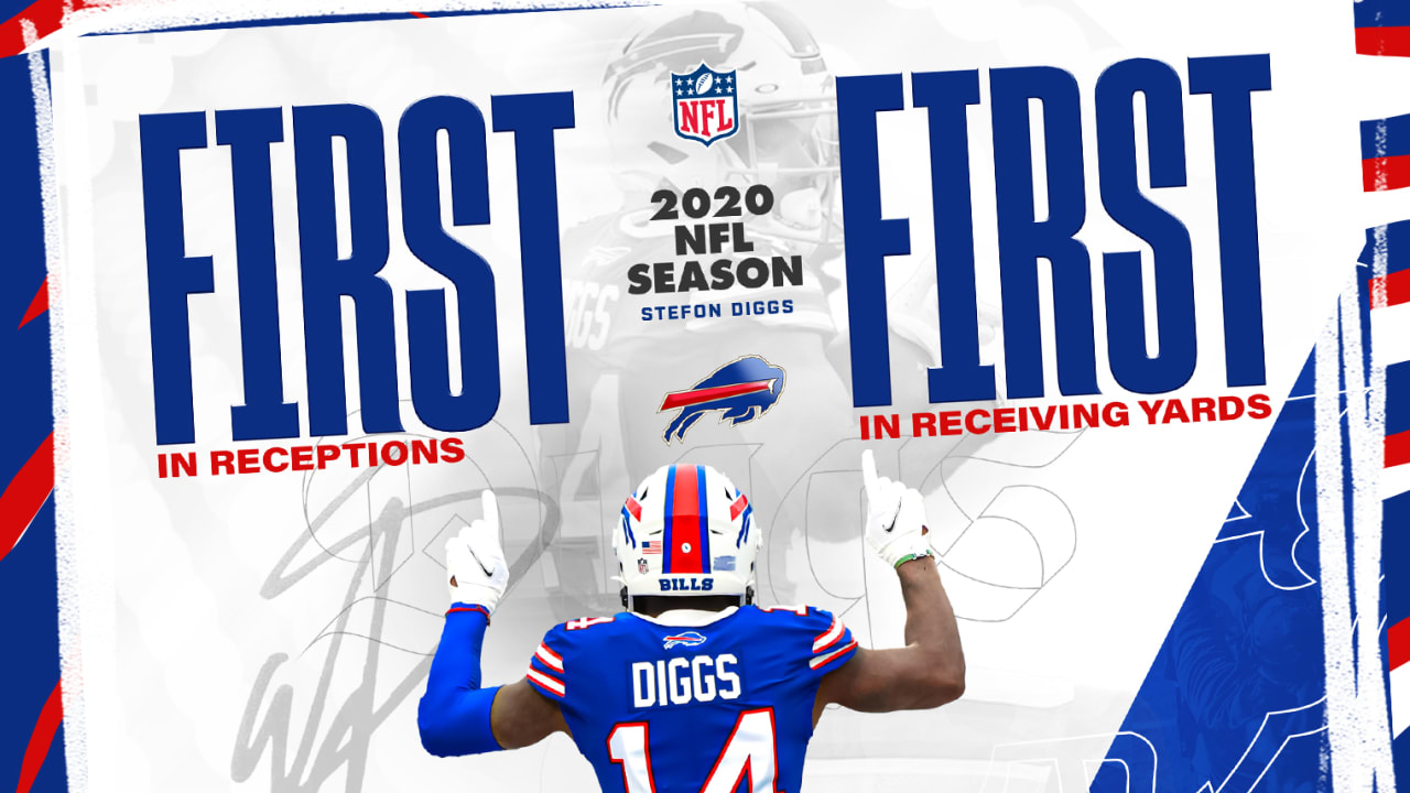 Stefon Diggs leads NFL in catches and yards Buffalo Bills All-Pro