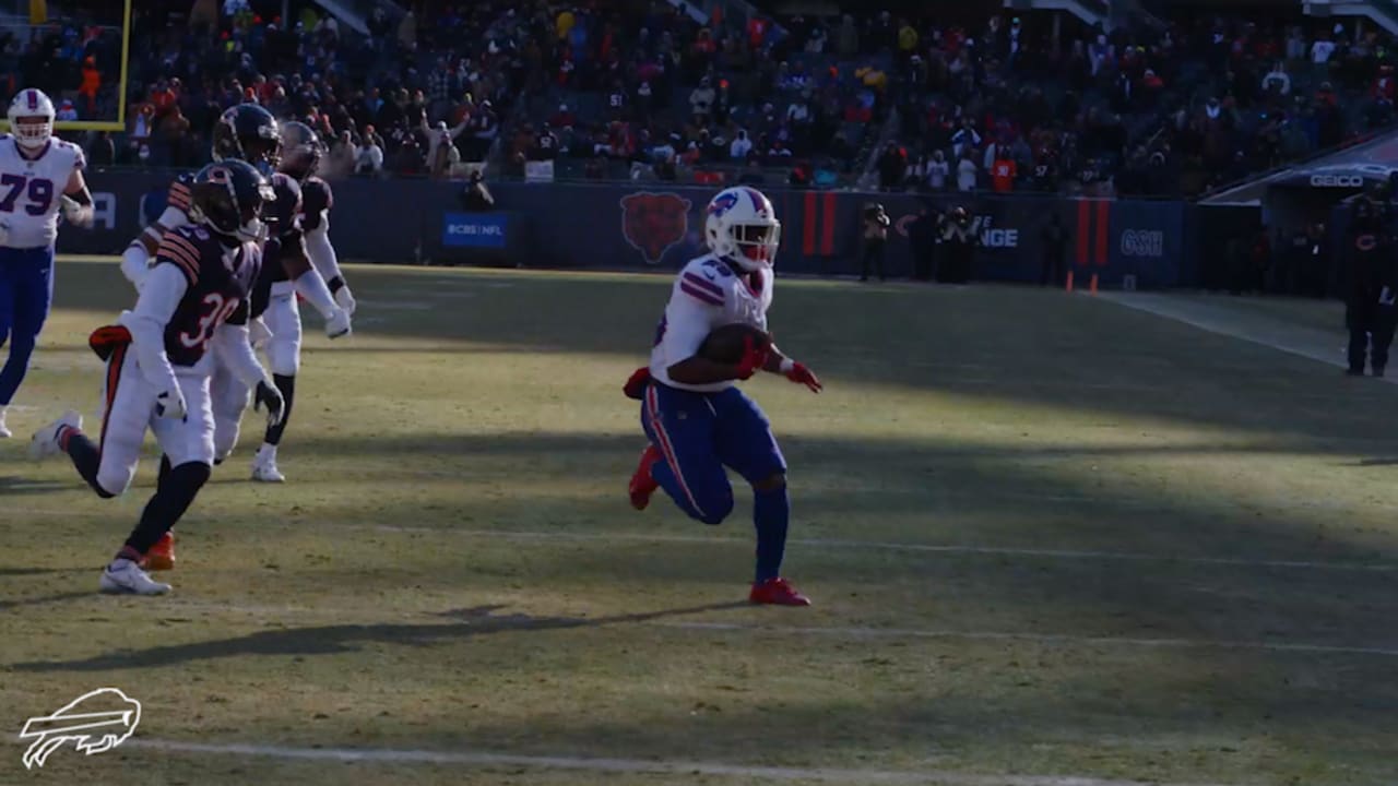 Bills' Devin Singletary opens second half with TD vs. Bears (video)