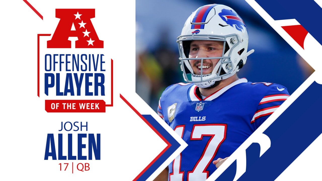 Bills QB Josh Allen named AFC Offensive Player of the Week