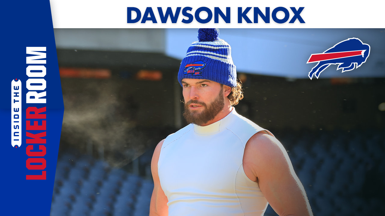 Dawson Knox talks breakout year, the NFL's virtual offseason and his hair