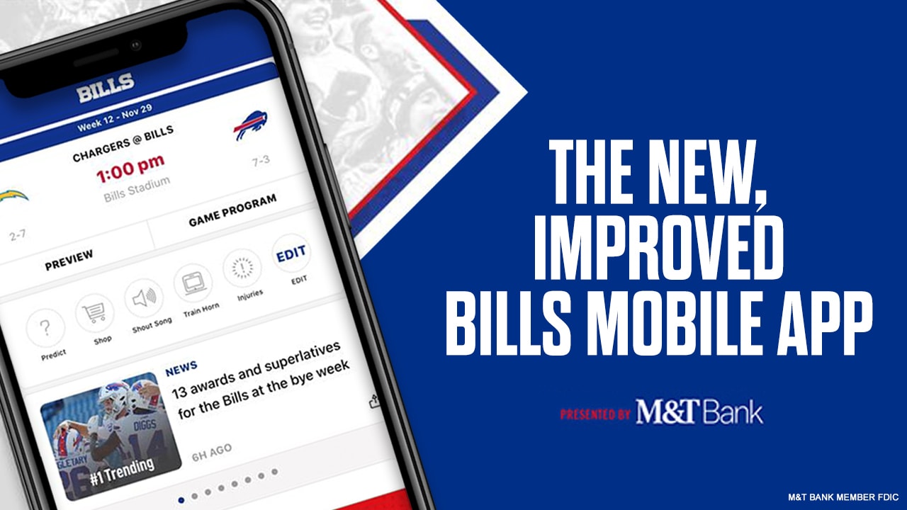 the new and improved Bills Mobile App