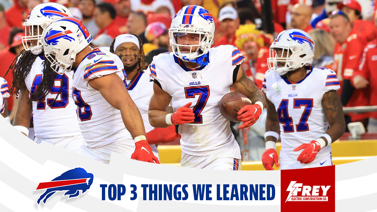 Top 3 things we learned from Bills vs. Chiefs