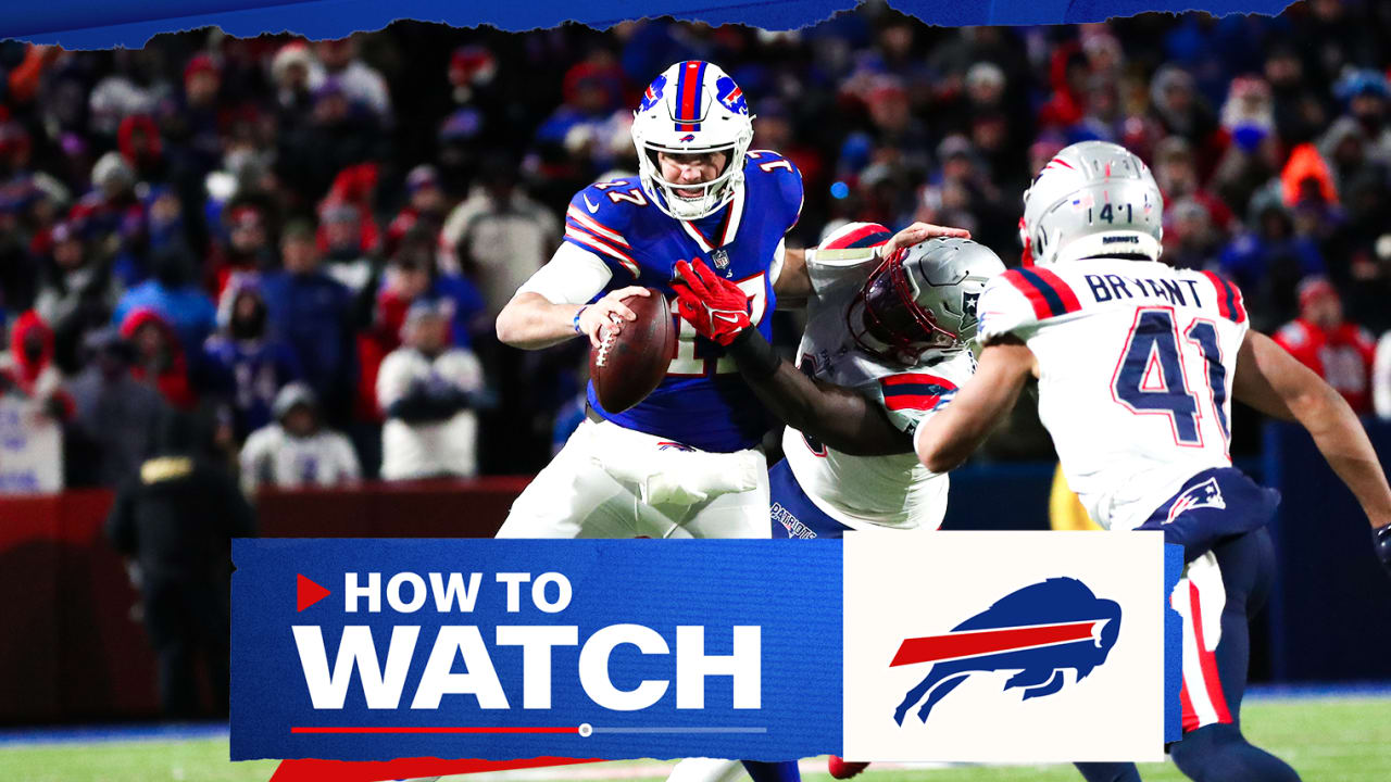 Bills vs. Patriots  How to watch, stream, and listen to