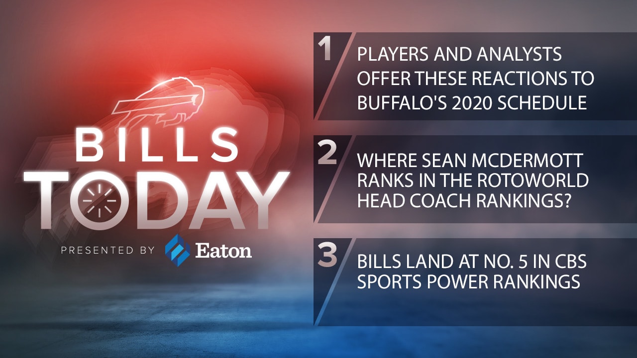 Bills Today  Players and analysts offer these reactions to Buffalo's 2020  schedule