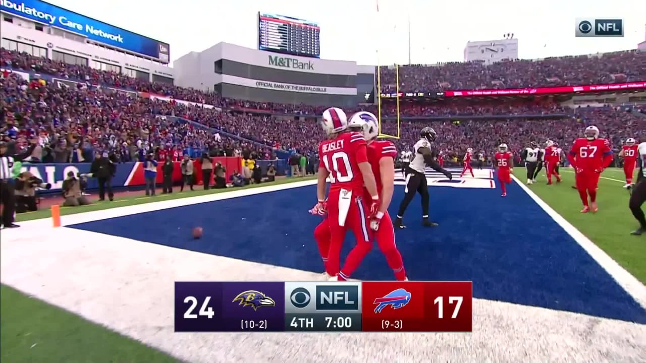 CORRECTS DATE - Buffalo Bills fans cheer for Cole Beasley (10) after  Beasley scoring on a two-point conversion during the first half of an NFL  football game against the Cincinnati Bengals Sunday